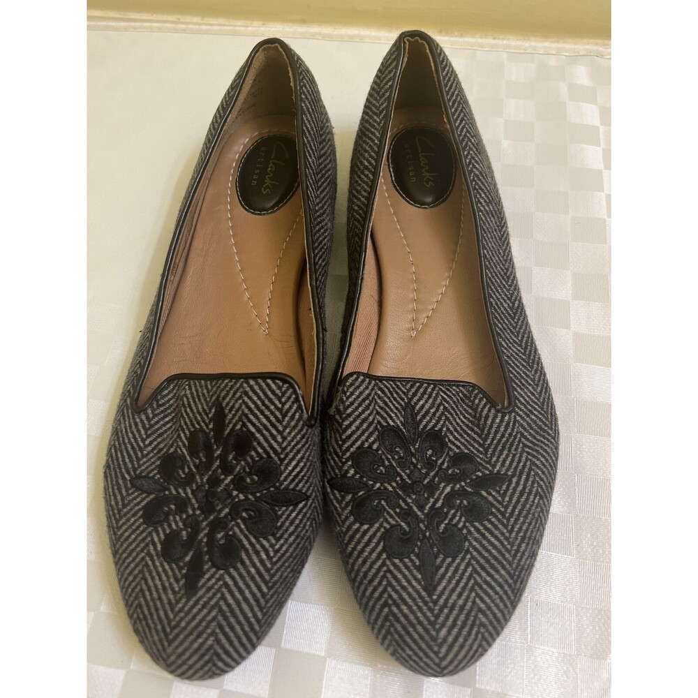 Womens Clark Artisan Slip On Size 9M Upper Layer Wool blend